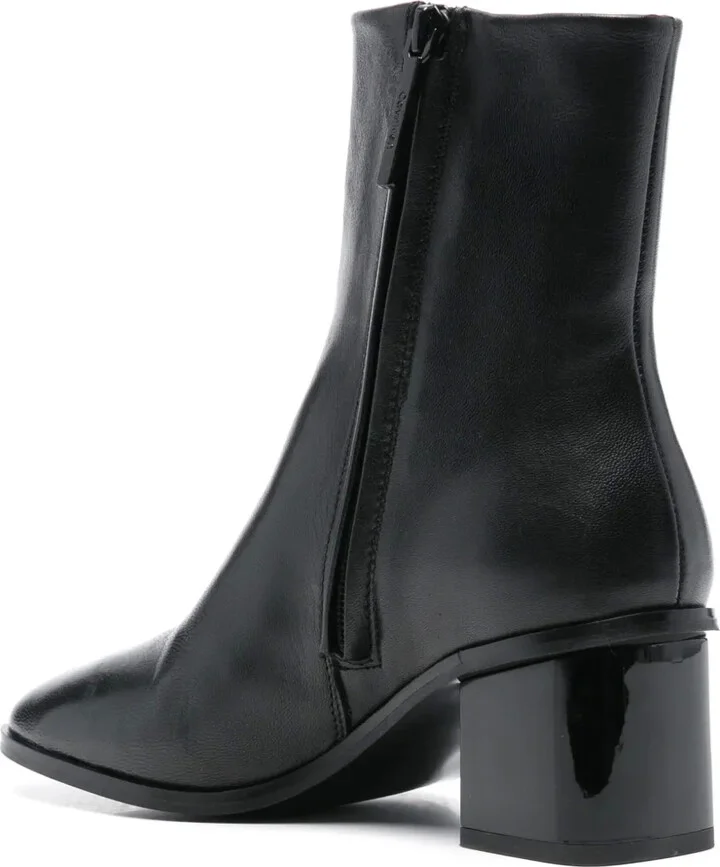50mm Leather Square-Toe Ankle Boots - Image 3