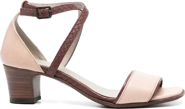 50mm Leather-Trim Sandals