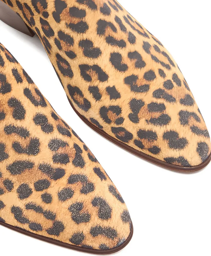 50mm Leopard-Print Block-Heel Ankle Boots - Image 3