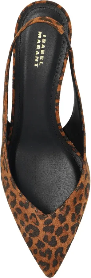 50mm Leopard-Print Slingback Pumps - Image 3