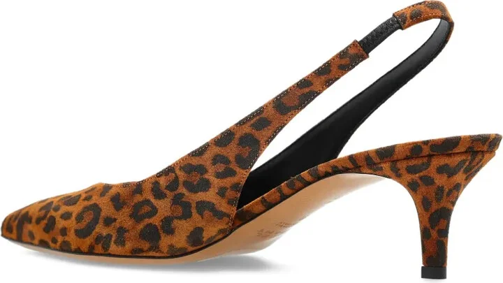 50mm Leopard-Print Slingback Pumps - Image 4