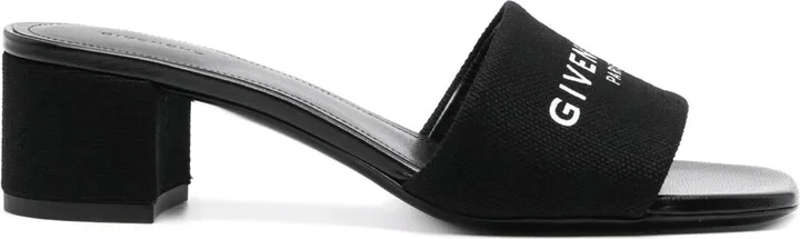 50mm Logo-Print Mules