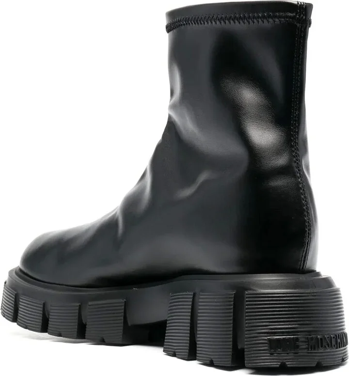 50mm Logo-Print Studded Sole Boots - Image 3