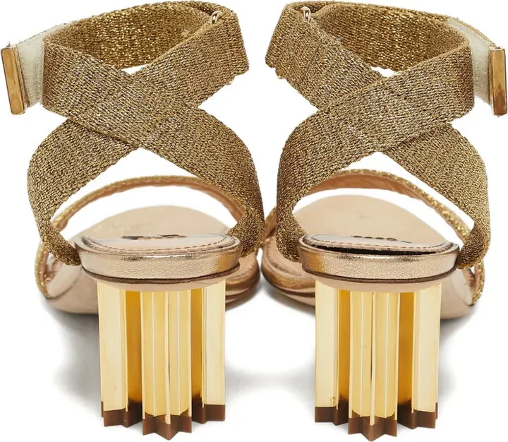 50mm Lurex Sandals - Image 3