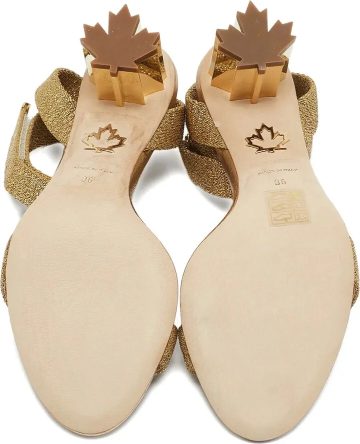 50mm Lurex Sandals - Image 4