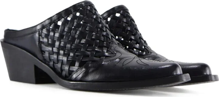 50mm Lux woven mules - Image 2