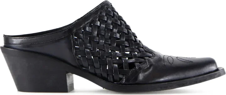 50mm Lux woven mules