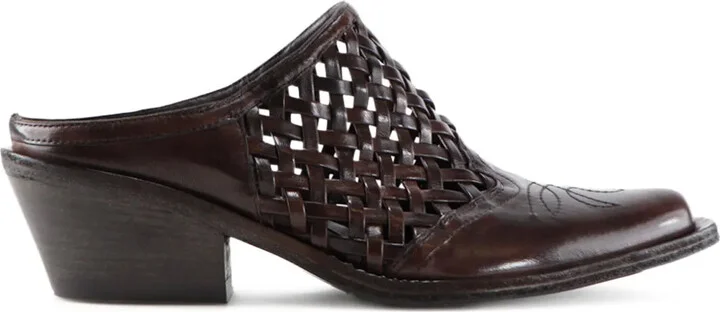 50mm Lux woven slide mules