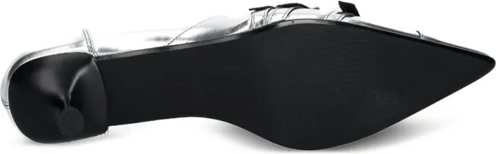 50mm Lykke pointed-toe buckle pumps - Image 5