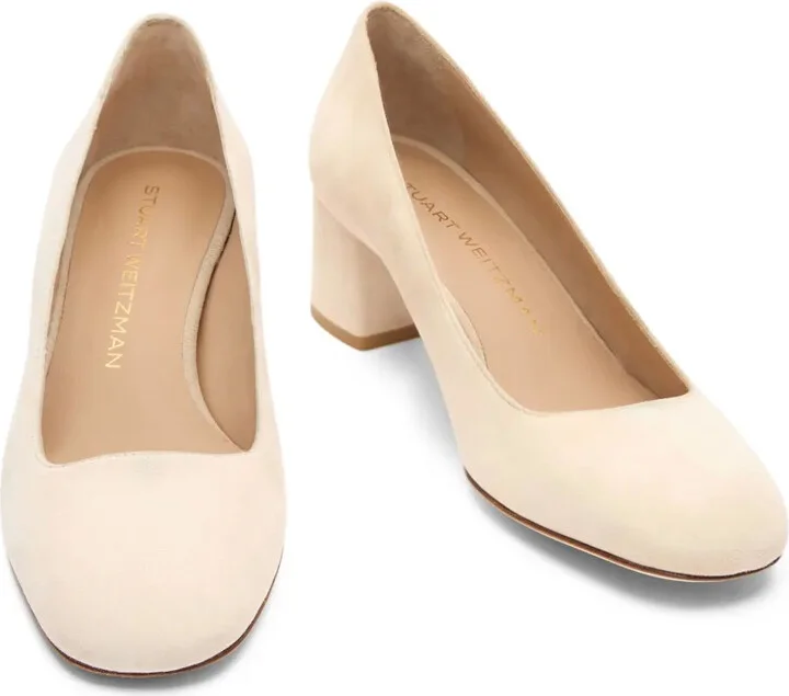 50mm Maeve 50 block-heel suede pumps - Image 3