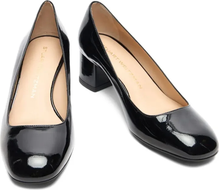 50mm Maeve 50 patent leather block-heel pumps - Image 3