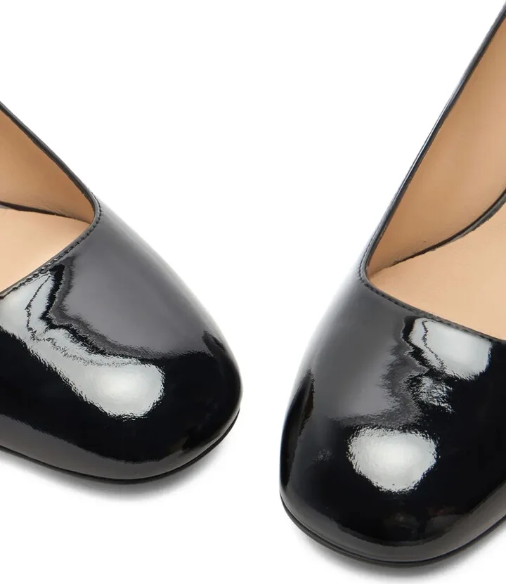 50mm Maeve 50 patent leather block-heel pumps - Image 4