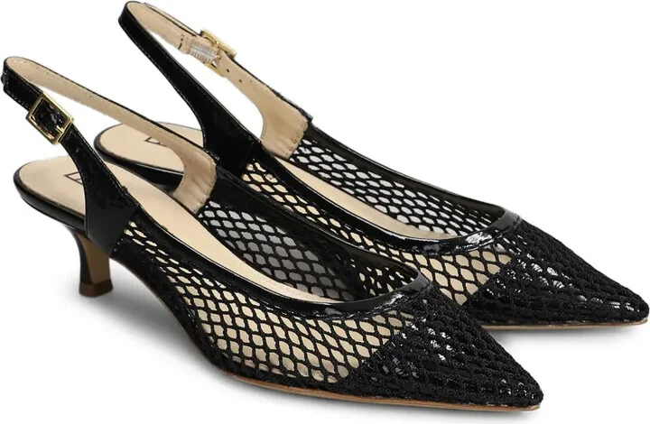 50mm Mesh Slingback Pumps - Image 2