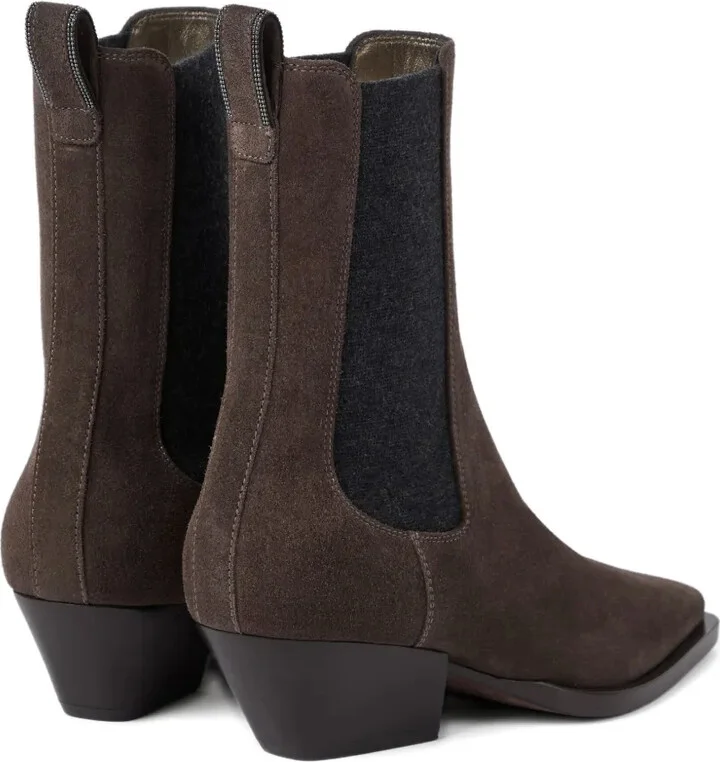 50mm Monili-chain leather boots - Image 3