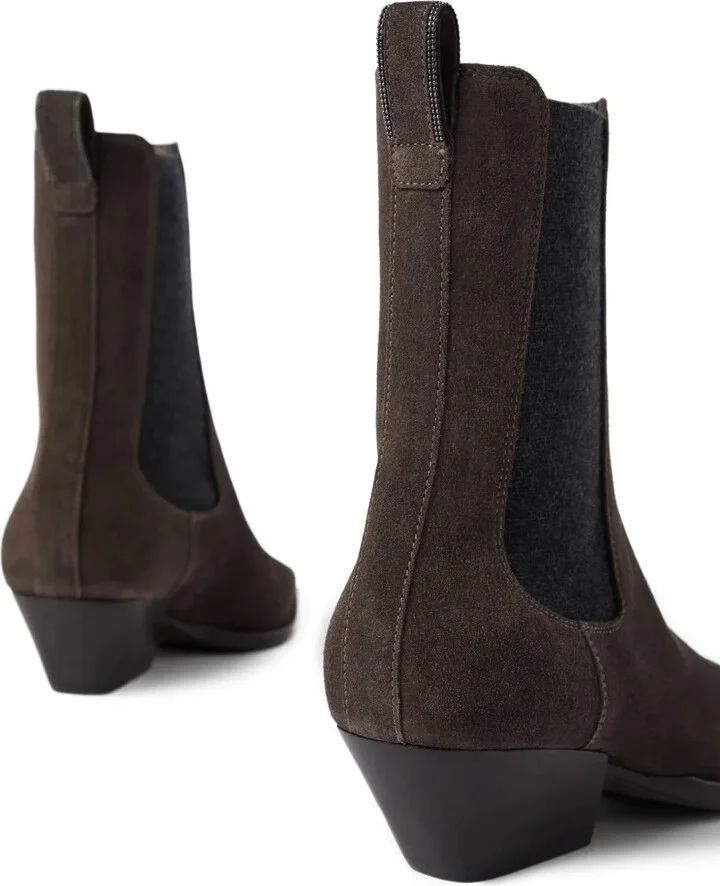 50mm Monili-chain leather boots - Image 4