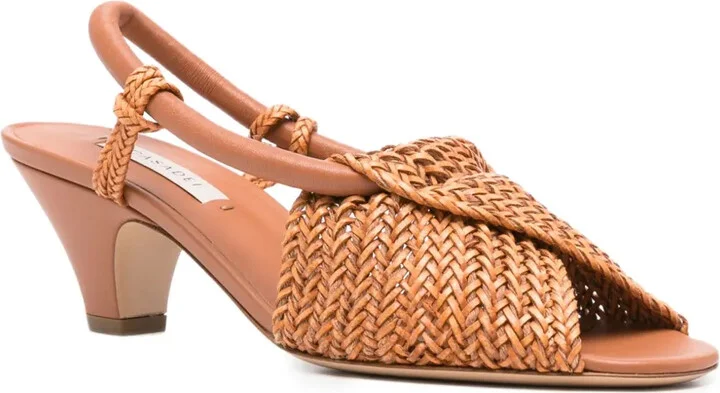 50mm Muny woven slingback sandals - Image 2