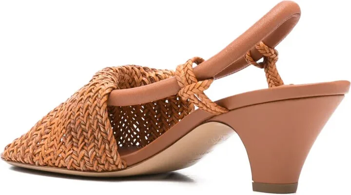50mm Muny woven slingback sandals - Image 3