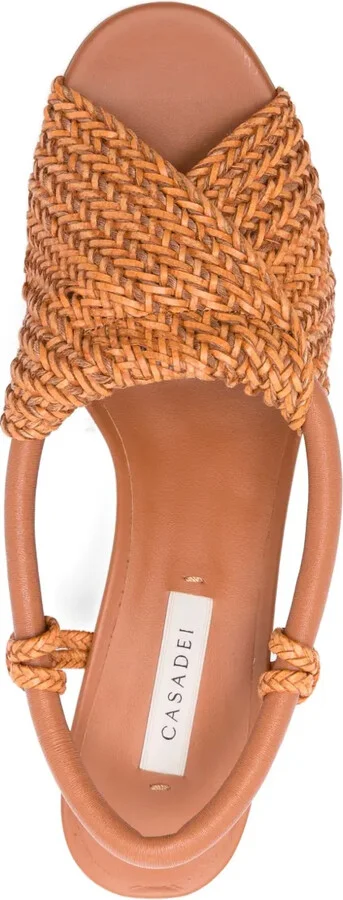 50mm Muny woven slingback sandals - Image 4