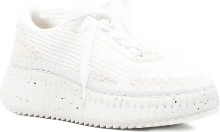 50mm Nama textured lace-up sneakers - Image 2