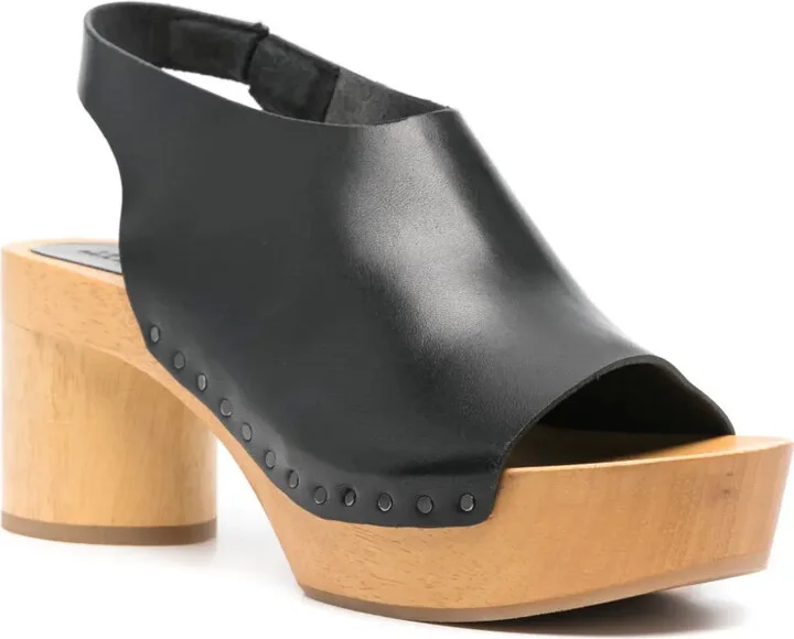 50mm Okya leather clogs - Image 2