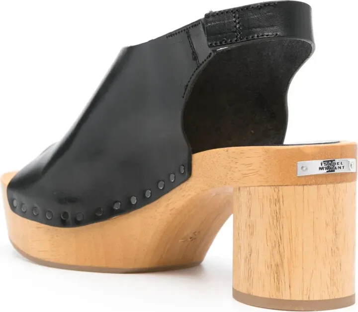 50mm Okya leather clogs - Image 3