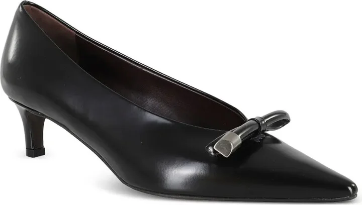 50mm Orla bow-detail heeled pumps - Image 2