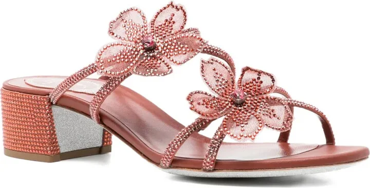 50mm Peach Flower sandals - Image 2
