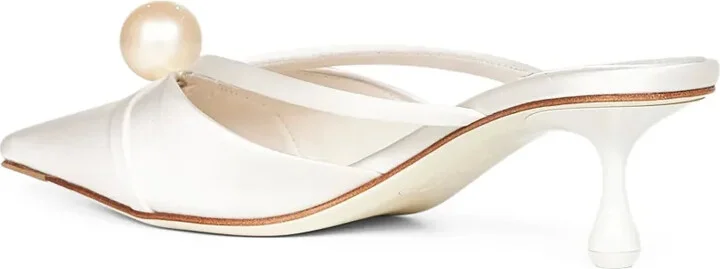 50mm Pearl-Embellished Pointed-Toe Mules - Image 3