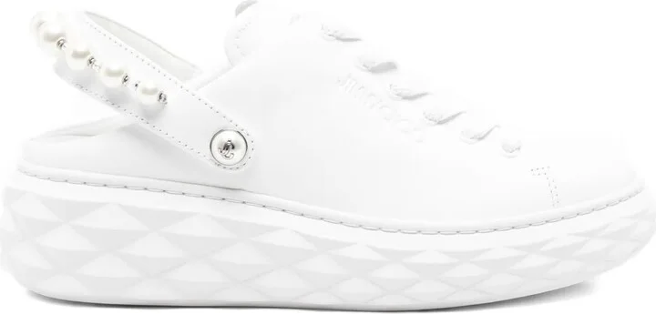 50mm Pearl-Slingback Platform Sneakers