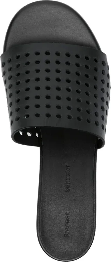 50mm Perforated Leather Sandals - Image 4