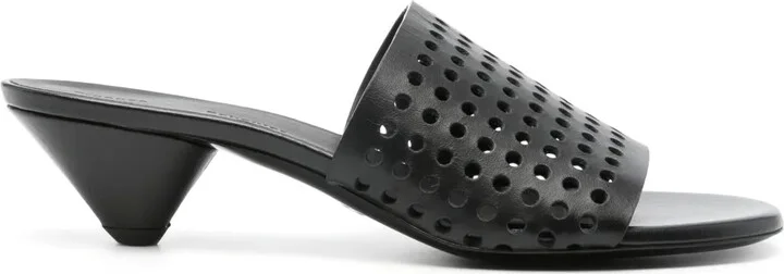 50mm Perforated Leather Sandals
