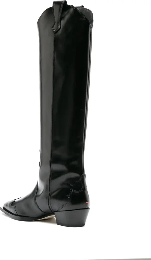 50mm Pointed-Toe Knee Boots - Image 3