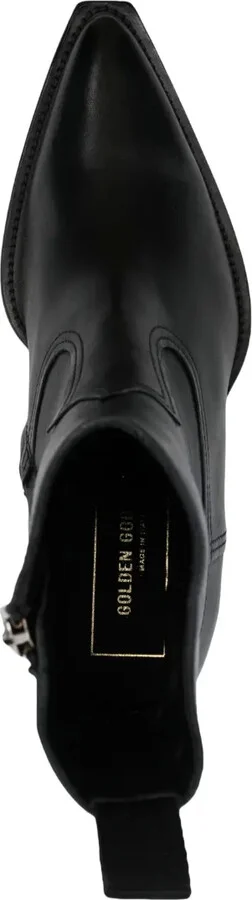 50mm Pointed-Toe Leather Boots - Image 4