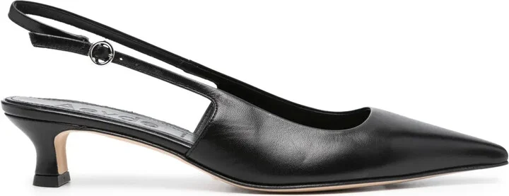 50mm Pointed-Toe Leather Pumps