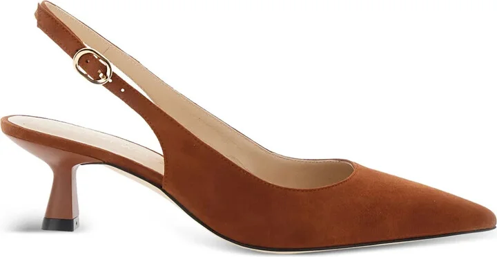 50mm Pointed-Toe Slingback Pumps