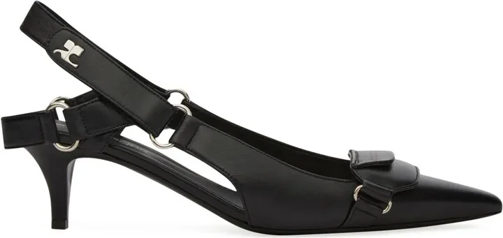 50mm Racer slingback pumps