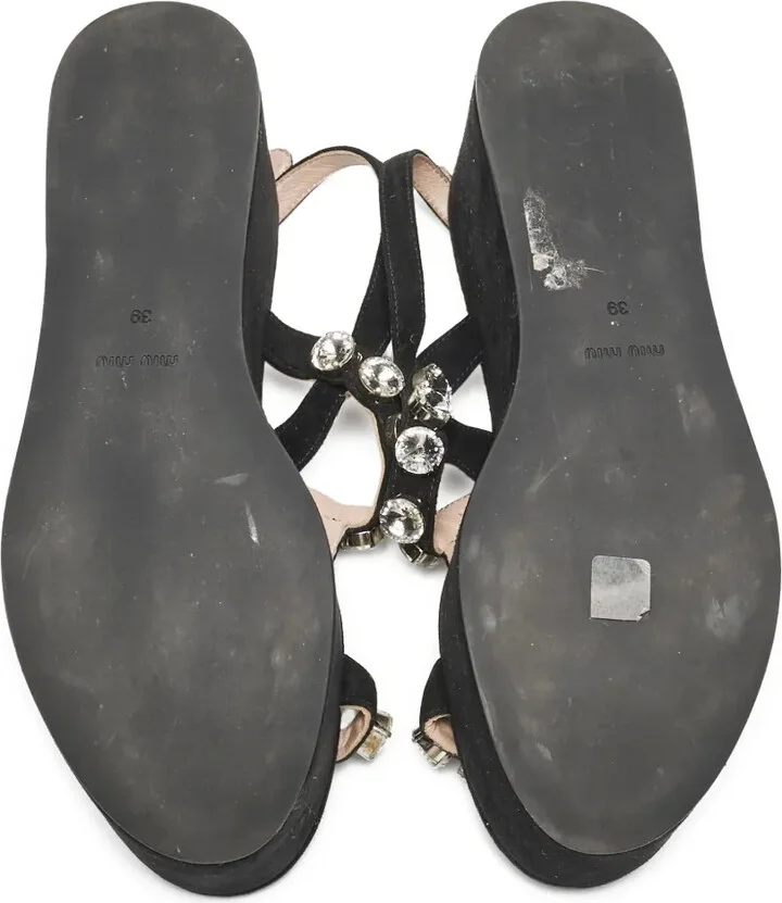 50mm Rhinestone-Embellished Platform Sandals - Image 5
