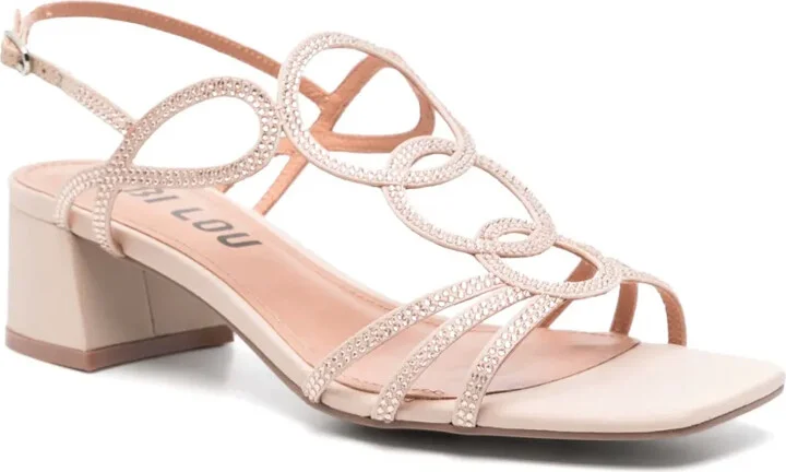 50mm Rhinestone-Embellished Sandals - Image 2