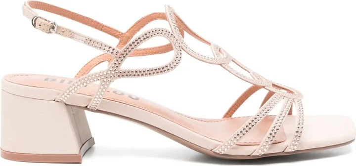 50mm Rhinestone-Embellished Sandals