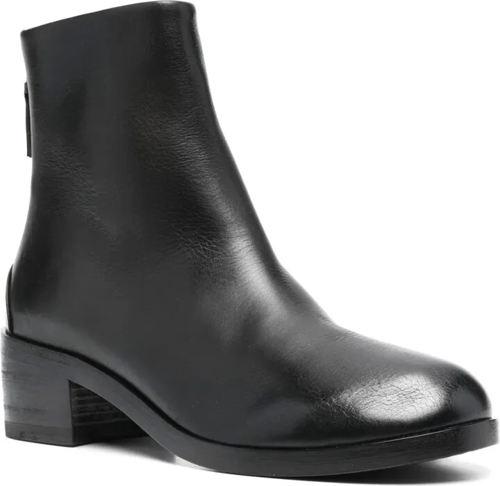 50mm Round-Toe Leather Boots - Image 2