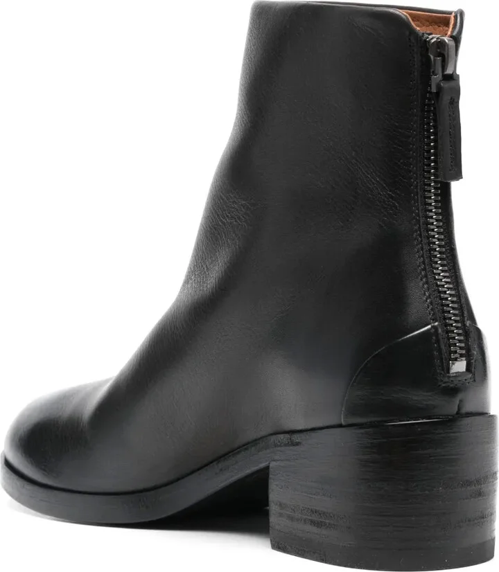 50mm Round-Toe Leather Boots - Image 3
