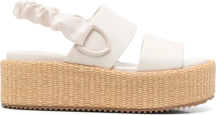 50mm Round-Toe Platform Sandals
