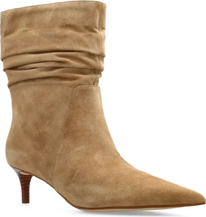 50mm Ruched Pointed-Toe Boots - Image 2