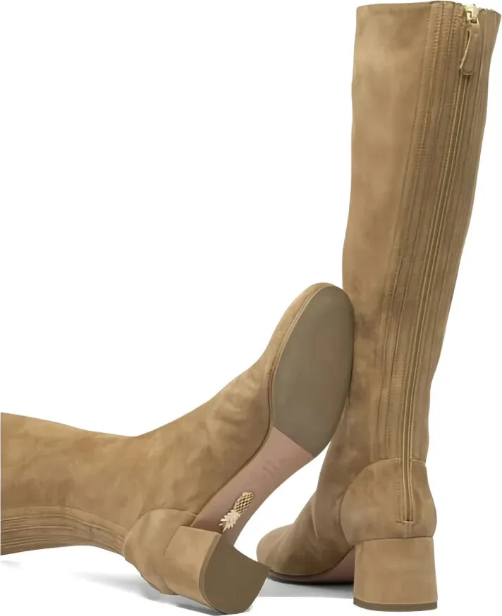 50mm Saint Honore suede knee-high boots - Image 3