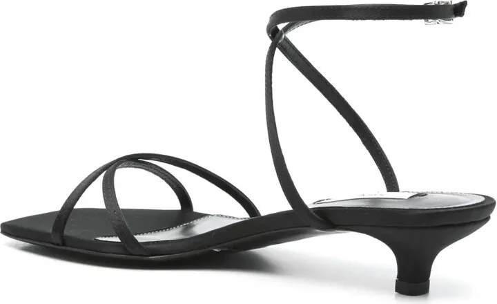 50mm Satin Crossover Sandals - Image 3