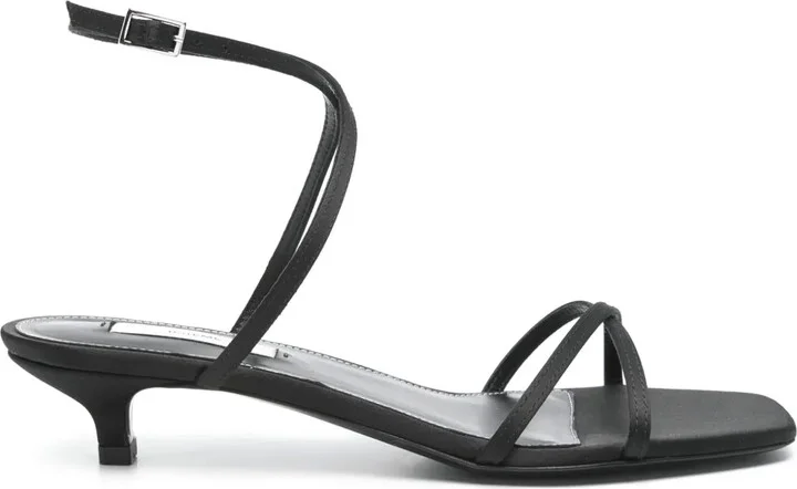 50mm Satin Crossover Sandals