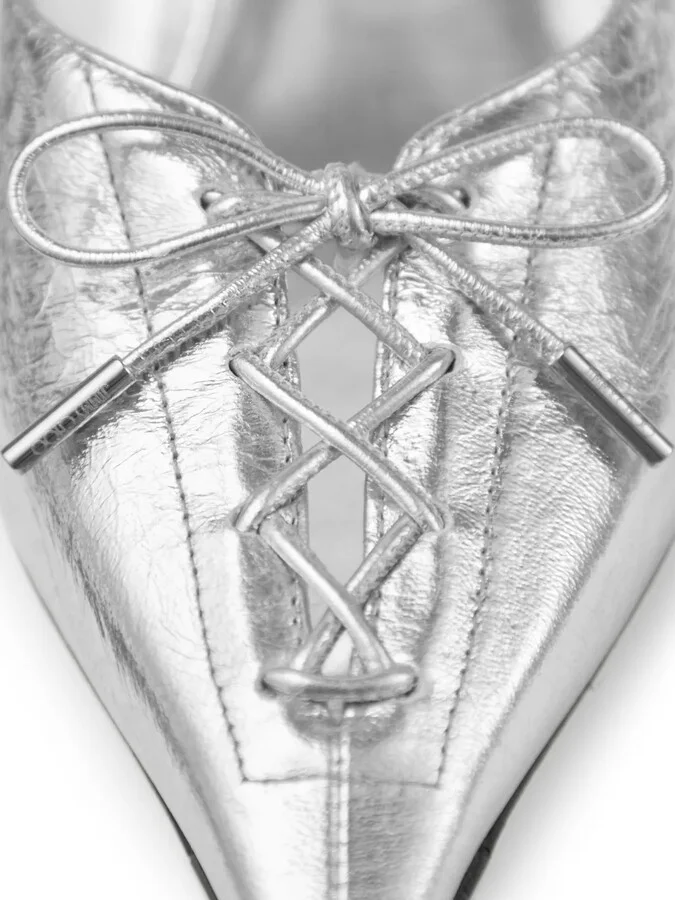 50mm Scarlett lace-up pointed-toe mules - Image 5