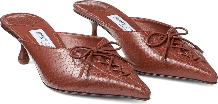 50mm Scarlett lace-up pointed-toe mules - Image 2
