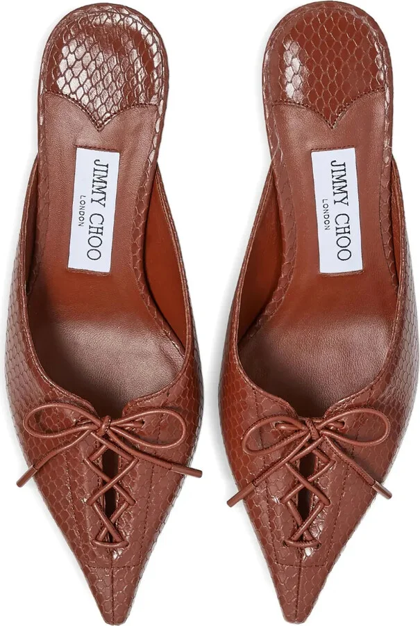 50mm Scarlett lace-up pointed-toe mules - Image 4