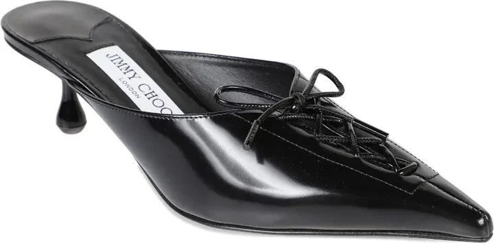 50mm Scarlett lace-up pointed-toe mules - Image 2